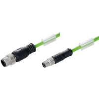 Weidmüller 1296790330 Sensor/actuator dataconnector, geassembleerd M12, M8 Aantal polen (sensoren): 4 Stekker, recht 3.30 M 1 stuk(s)