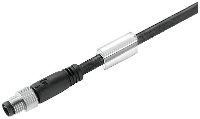 Weidmüller 1555330500 Sensor/actuator connector, geassembleerd M8 Aantal polen (sensoren): 8 Stekker 5.00 M 1 stuk(s)
