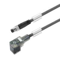 Weidmüller 1916700250 Sensor/actuator connector, geassembleerd M8 Aantal polen (sensoren): 3 Stekker, recht 2.50 M 1 stuk(s)