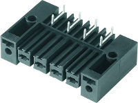 Weidmüller 1929450000 Female behuizing (board) BV/SV Totaal aantal polen: 6 Rastermaat: 7.62 Mm Inhoud: 50 stuk(s)