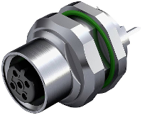 Weidmüller 2421880000 Sensor/actuator connector, niet geassembleerd M12 Aantal polen (sensoren): 4 Bus, inbouw 10 stuk(s)