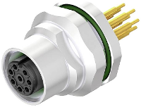 Weidmüller 2421940000 Sensor/actuator connector, niet geassembleerd M12 Aantal polen (sensoren): 8 Bus, inbouw 10 stuk(s)