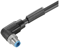 Weidmüller 2455230150 Sensor/actuator connector, geassembleerd M12 Aantal polen (sensoren): 4+PE Stekker 1.50 M 1 stuk(s)