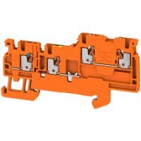 Weidmüller 2579580000 Doorgangsserieklem 3.50 Mm Push In klem Oranje 100 stuk(s)