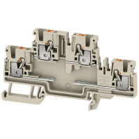 Weidmüller 2704340000 Componentenserieklem Push In klem Beige 50 stuk(s)