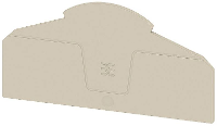 Weidmüller 2710170000 Afsluitplaat Beige 20 stuk(s)