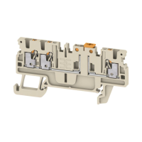 Weidmüller 2918270000 Scheidings  en meetserieklem Steekaansluiting Beige 100 stuk(s)