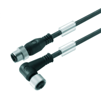 Weidmüller 9457890150 Sensor/actuator connector, geassembleerd M12 Aantal polen (sensoren): 3 Stekker, recht, Bus, haaks 1.50 M 1 stuk(s)
