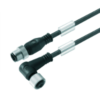 Weidmüller 9457890300 Sensor/actuator connector, geassembleerd M12 Aantal polen (sensoren): 3 Stekker, recht, Bus, haaks 3.00 M 1 stuk(s)