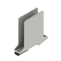 Weidmüller CH20M22 B FE AGY/BK 3747 DIN rail behuizing basiselement Gesloten, Met ventilatiesleuven, Voor DIN rail montage 22.5 X 109.3 Kunststof Grijs 500