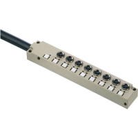 Weidmüller SAI 8 F 4P M8 L 5M 1828620000 Passieve sensor/actorbox M8 verdeler met metalen schroefdraad 1 stuk(s)