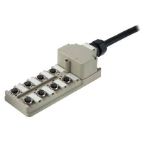 Weidmüller SAI 8 MF 5P PUR 10M 9457430000 Passieve sensor/actorbox M12 verdeler met metalen schroefdraad 1 stuk(s)
