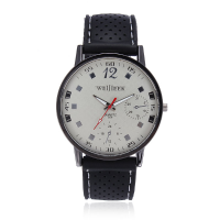 Weijieer 589 Silicone Analog Quartz Military Sport Men Wrist Watch