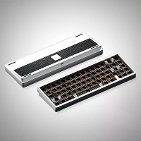 WEIKV Lucky65 V2 Mechanisch Toetsenbord Kit Draadloos Tri mode Aluminium Legering 3750mAh Hot Swap RGB QMK VIA PC Esport