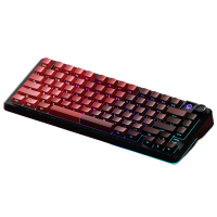 WEIKAV WK75 RGB Scherm Mechanisch Toetsenbord met Knop Drie modus 81 Toetsen Gasket Structuur Hot Swappable RGB E sports