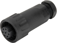 Weipu 814084 Ronde connector Bus, recht Totaal aantal polen: 6 + PE Serie (ronde connectoren): WA 1 stuk(s)