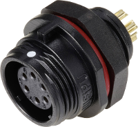 Weipu SP1312 / S 6 Ronde connector Bus, inbouw Totaal aantal polen: 6 Serie (ronde connectoren): SP13 1 stuk(s)