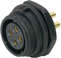 Weipu SP2112 / S 2 Ronde connector Bus, inbouw Totaal aantal polen: 2 Serie (ronde connectoren): SP21 1 stuk(s)