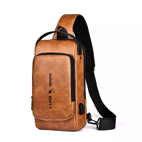 WEIXIER Mannentas Enkele Schoudertas Waterdicht Anti kras Schoudertas Multifunctionele Sport Schuin Borstas USB oplaadpo