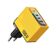 [GaN Tech] WEKOM WP U155 100W 3 poorts USB PD oplader Dubbele USB C+USB A Snel opladen Wandladeradapter EU stekker voor