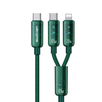 WEKOME WDC 194 65W Type C tot Type C/iP Kabel Snel opladen Datatransmissie Koperen kernlijn 1M Lang voor Huawei Mate 50