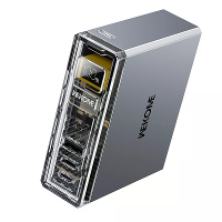 WEKOME WP 13 22,5W 10000mAh Duidelijke Punk Stijl Krachtbank LED Scherm Externe Batterij Voeding met 2 Ingangen & 2 Uitg