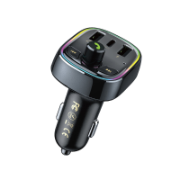 WEKOME WP C39 1.6A 3 poorts USB PD Autolader Adapter USB+USB C Snel opladen met MP3 speler Kleurful Licht voor iPhone 13