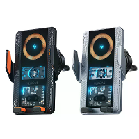 WEKOME WP U208 15W Auto Transparante Magnetische Draadloze Oplaadstandaard 360° Verstelbaar Automatisch Openen en Sluite