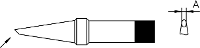 Weller 4PTBB8 1 Soldeerpunt Ronde vorm, afgeschuind Grootte soldeerpunt 2.4 Mm Inhoud: 1 stuk(s)