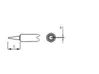 Weller Professional Nt 1 Soldeerpunt Ronde Vorm Grootte Soldeerpunt 0.25 Mm
