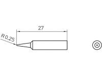 Weller Professional Xnt 1 Soldeerpunt Ronde Vorm Grootte Soldeerpunt 0.5 Mm