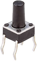 Weltron T604 T604 Druktoets 24 V/DC 0.05 A 1x uit/(aan) Moment (l x b x h) 6 x 6 x 9.5 Mm 1 stuk(s)