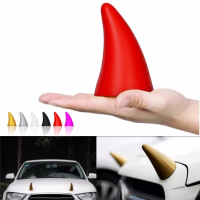 Wentongzi® 3d Sticker Demon Horn Creative Car Roof Body Cool Decoration Badge Anti Collision