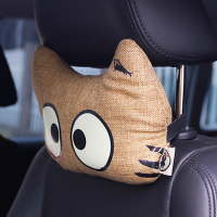 Wentongzi Cartoon Cat Headrest With Glowing Effect Car Front Seat Headrest Pillow