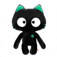 Wentongzi Luminous Car Lovely Cartoon Cat Auto Toy