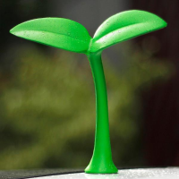 Wentongzi® Small Seedlings 3d Sticker Car Anti Collision Styling Roof Badge Decoration
