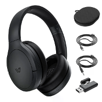 Weofly Leven ANC Koptelefoon bluetooth 5.4 Hoofdtelefoons Hybride Actieve Geluidsisolatie 4 Mic ENC Geluidsonderdrukking