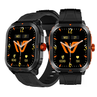 Weofly Pioniers 1.95Inch AMOLED Display bluetooth Oproep Hartslag Bloeddruk Bloedzuurstofmonitor Slaapmonitoring Stress