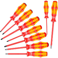 Wera 160 i/162 i/167 i/9 Schroevendraaierset Kraftform Plus Serie 100, 9 delig
