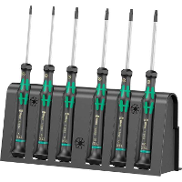 Wera 2067/6 Elektronica TORX BO schroevendraaierset + Rek