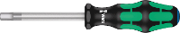 Wera 354 Werkplaats Inbusschroevendraaier Sleutelbreedte (metrisch): 6 mm Koplengte: 80 mm Afmeting, lengte: 185 mm