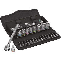 Wera 8100 SA 11 Zyklop Metal ratelset, 28 delig gereedschapsset