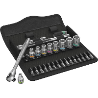 Wera Zyklop Metal 8100 SA 7 05004017001 Dopsleutelset Metrisch 1/4 (6.3 Mm) 28 delig
