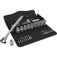 Wera 8100 SC 7 Zyklop Metal ratelset met doorsteekvierkant 1/2