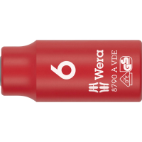 Wera 8790 A VDE 05005933001 Dop (zeskant) Dopsleutelinzetstuk Geïsoleerd 6 mm 6 mm 1/4