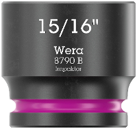 Wera 8790 B Impaktor 05005525001 Dop (zeskant) Dopsleutelinzetstuk 15/16 1 stuks 3/8