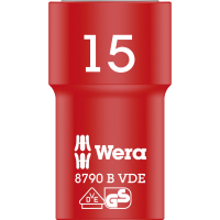 Wera 8790 B VDE Zyklop doppen, geïsoleerd, voorzien van 3/8