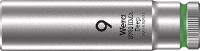 Wera 8790 HMA Deep Außen 6 kant 05004506001 Dopsleutelinzetstuk 9 mm 1 stuks 1/4