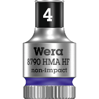 Wera 8790 HMA HF Zyklop Hand  en Machinedop 4mm, met 1/4