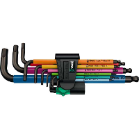 Wera 950/9 Hex Plus Multicolour 1 Stiftsleutelset, metrisch, BlackLaser schroevendraaier
